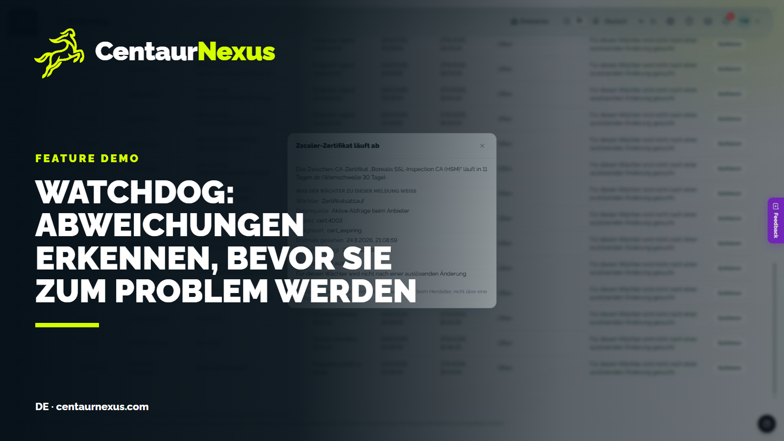 Zscaler-Konfigurationsänderungen sofort erkennen